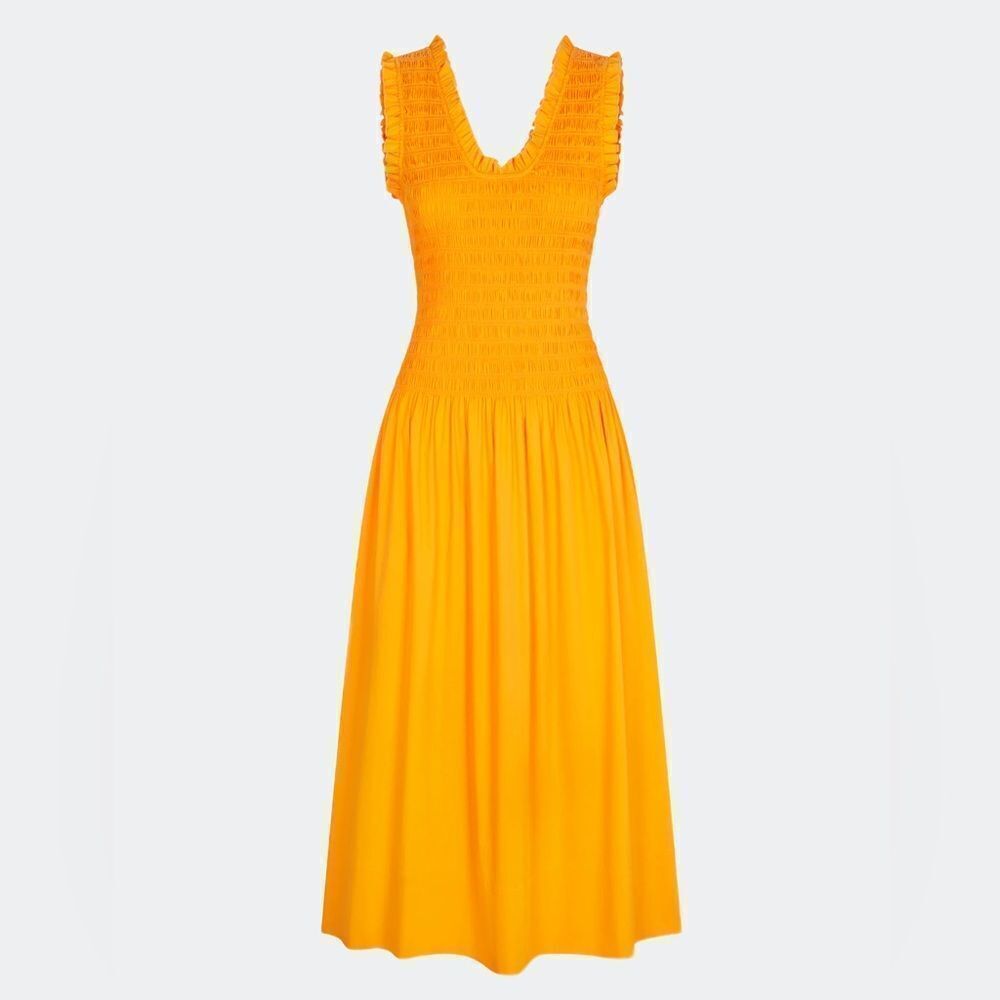 SIMON MILLER Zini Poplin Sherbert Orange Dress NWT